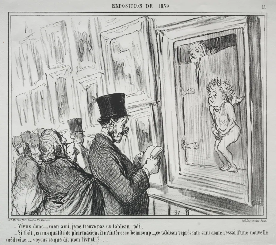 Come on, my friend, I do not find this painting beautiful by Honoré Daumier