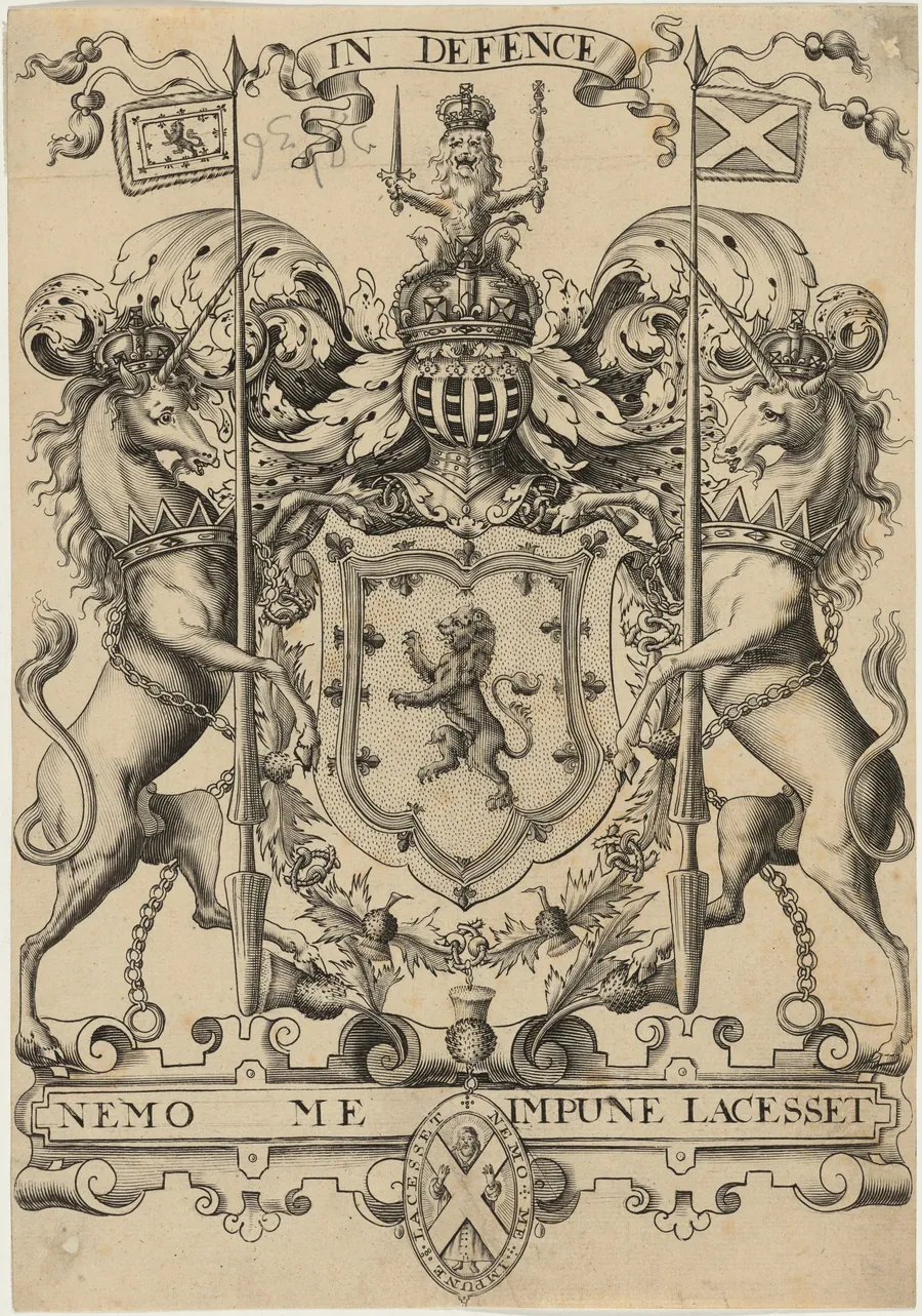 Later Copy of the Arms of Scotland by Unknown 19th Century