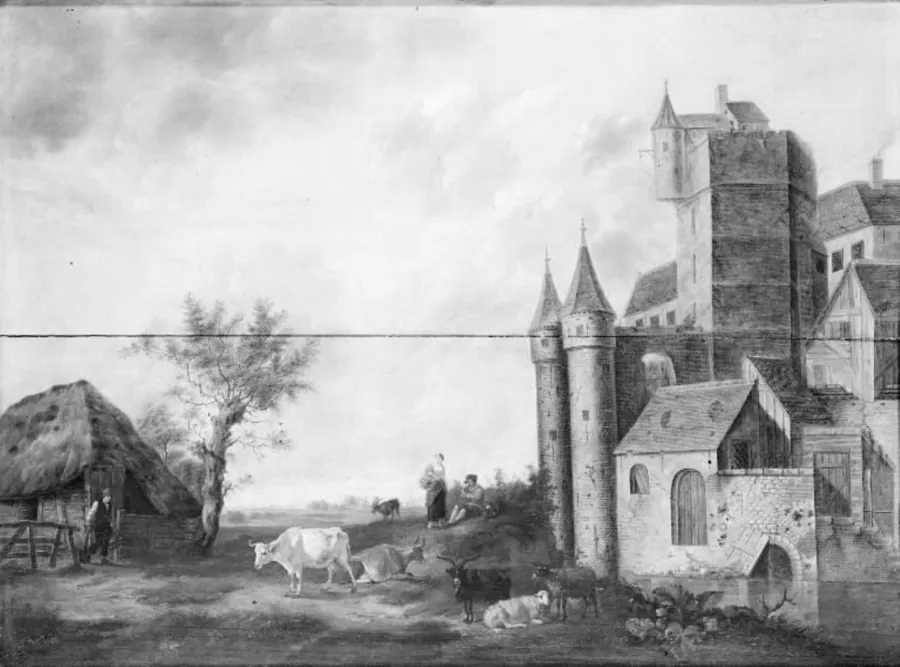 Landskab by Carle Le Brun