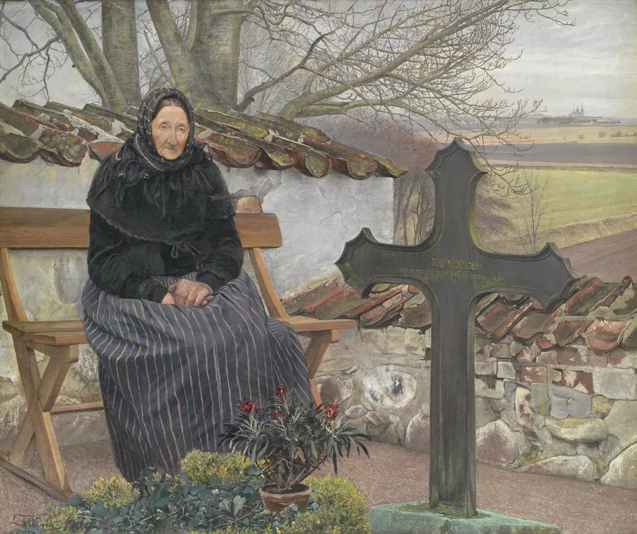 På kirkegården i Fløng by L.A. Ring
