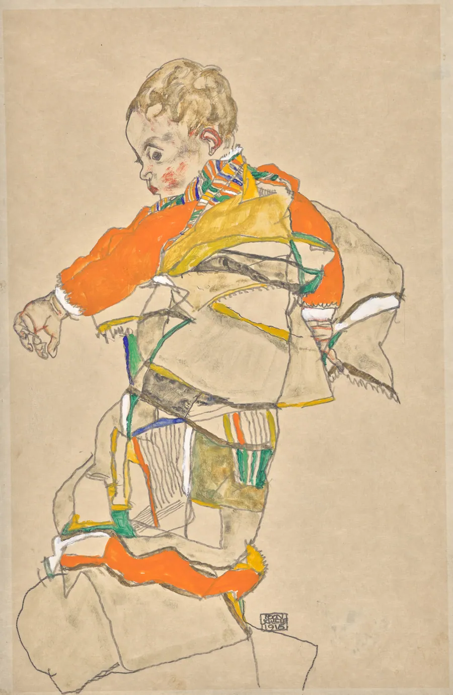 Portrait of a Child (Anton Peschka Jr.) by Egon Schiele