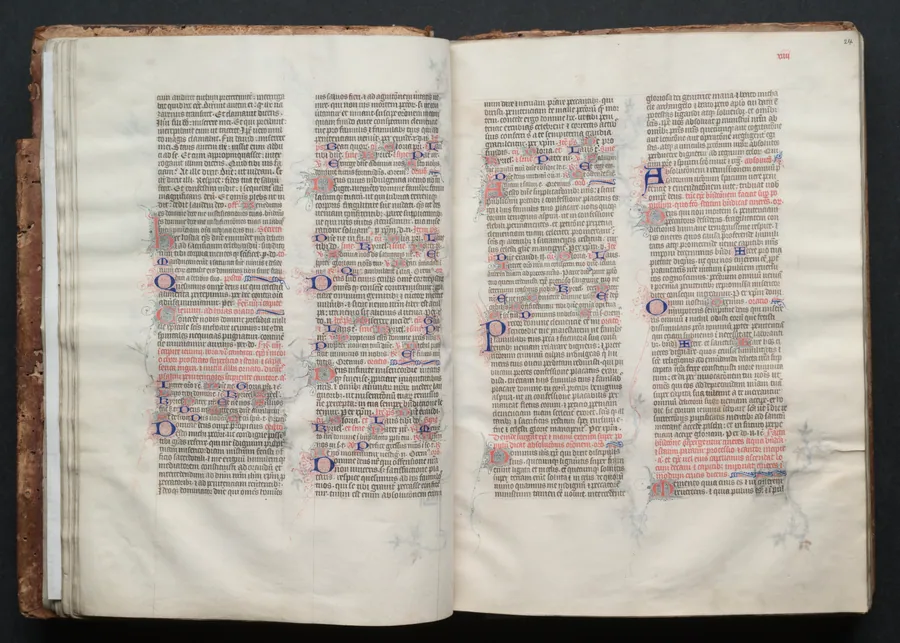 The Gotha Missal:  Fol. 24r, Text by Master of the Boqueteaux