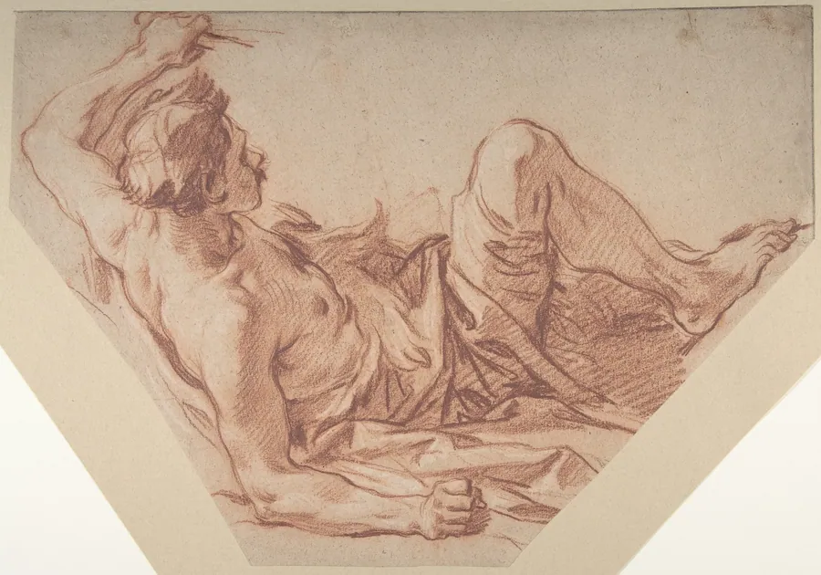 Fallen Huntsman by François Boucher