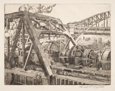Industrial Cleveland: Baltimore and Ohio Railroad Lift Bridge