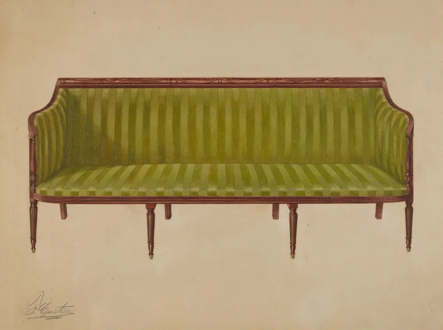 Sofa by Ferdinand Cartier