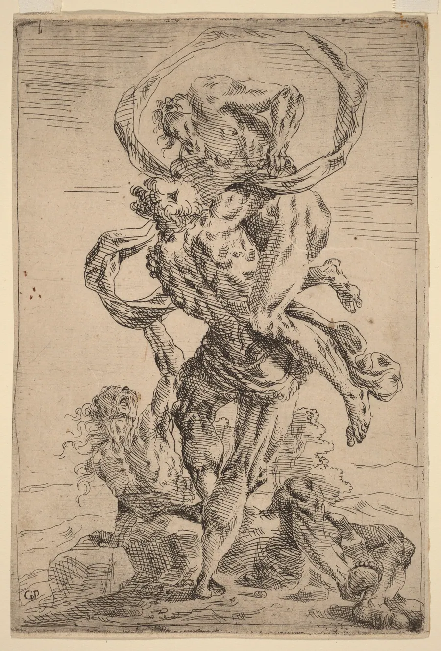 Hercules and Antaeus by Giovanni Pietro Possenti