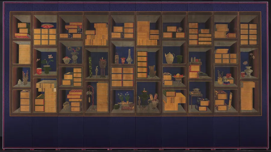 Books and Scholars’ Accoutrements by Yi Taek-gyun