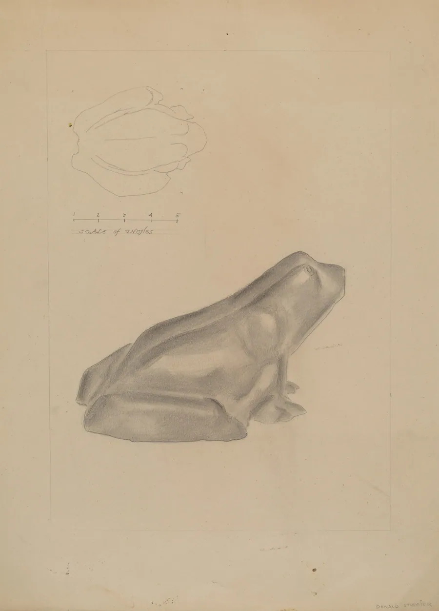 Frog Door Stop by Donald Streeter