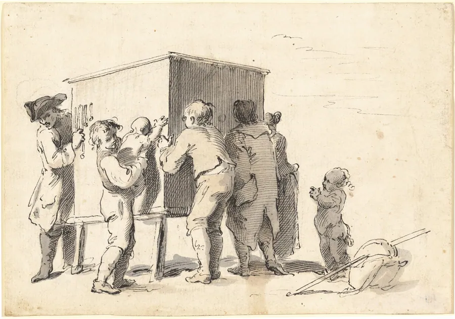 The Peep-Show by Pietro Antonio Novelli