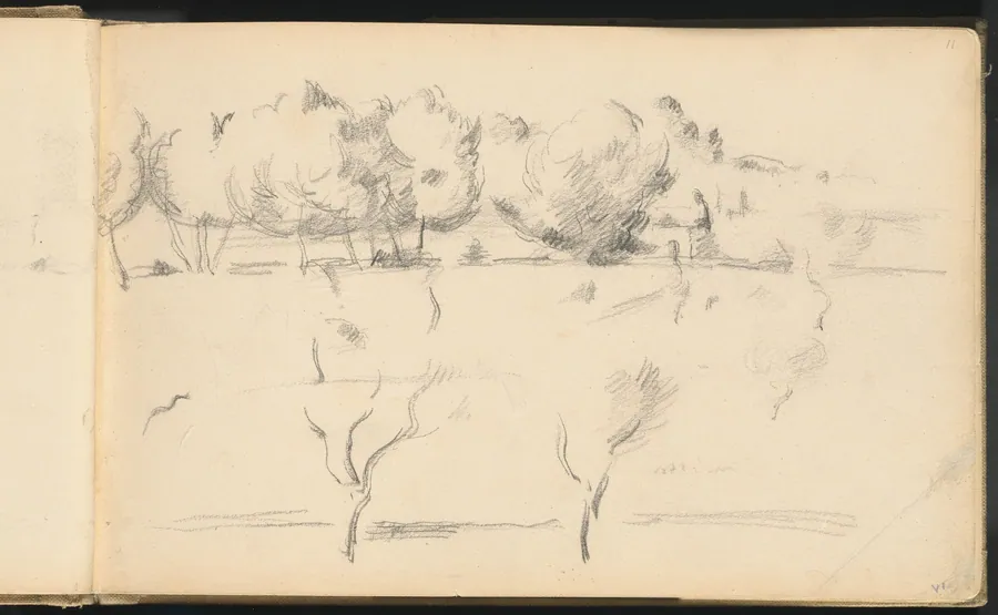 Landscape with Trees by Paul Cezanne