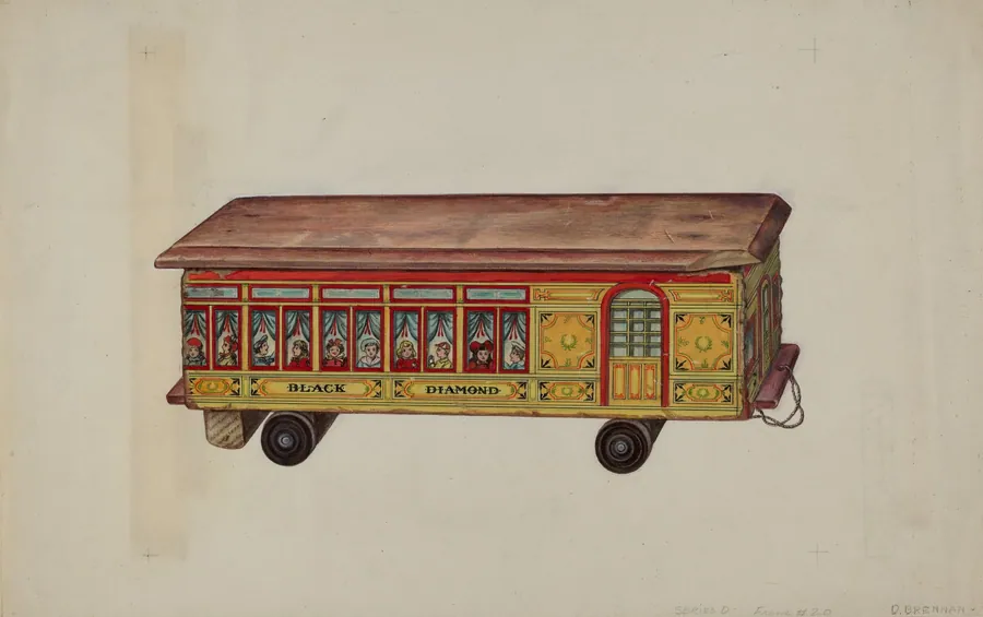 Toy Coach by Dorothy Brennan