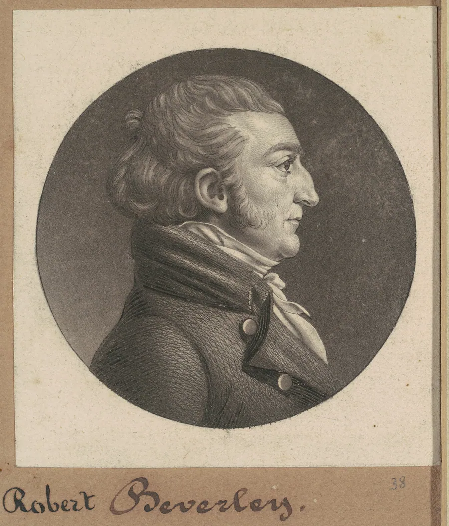 Robert Beverley IV by Charles B. J. Févret de Saint-Mémin