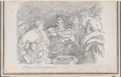 The Infant Moses before Pharaoh, after Giovanni Battista Ruggieri
