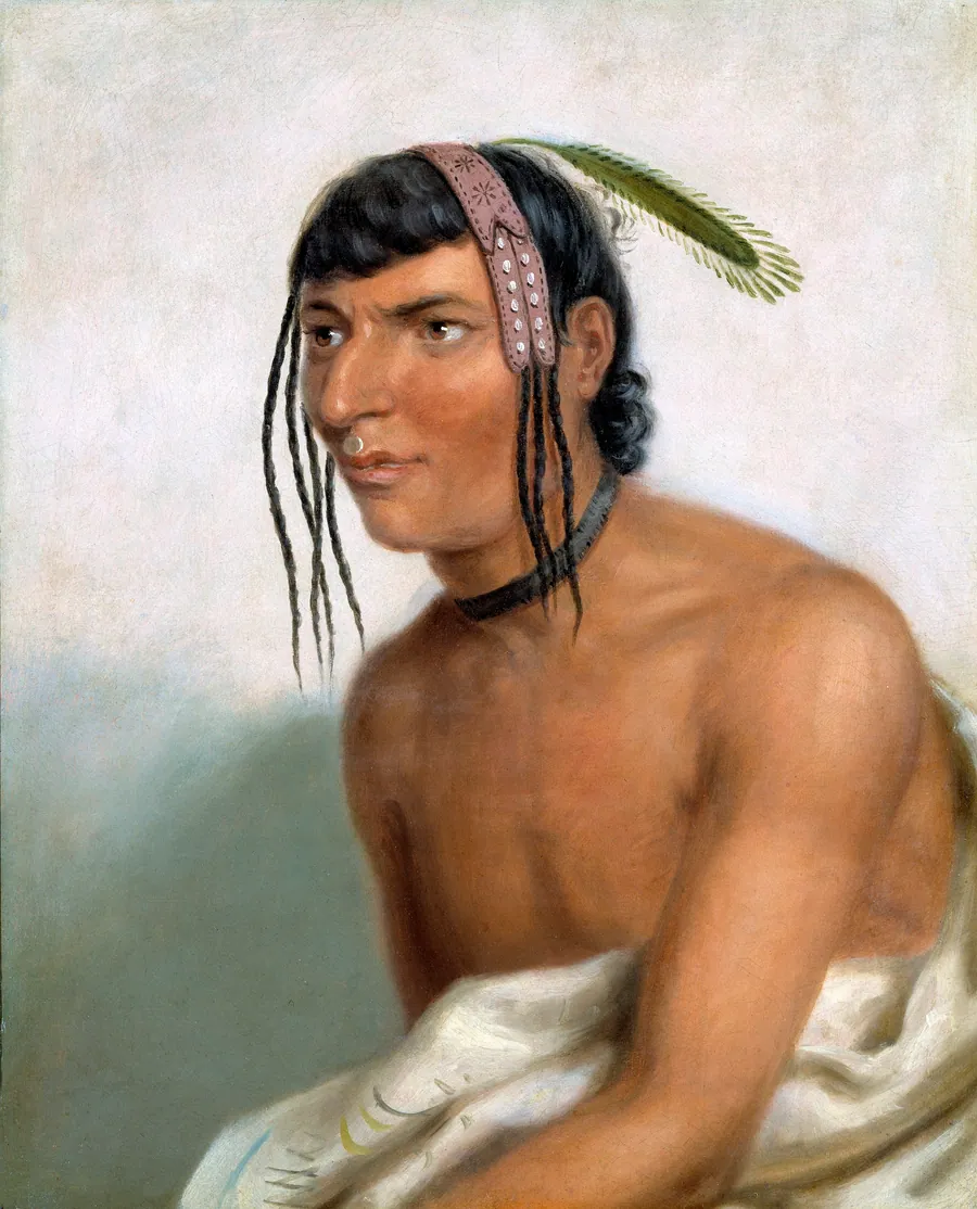 Jack-o-pa (The Six) by Charles Bird King, born Newport, RI 1785-died Washington, DC 1862