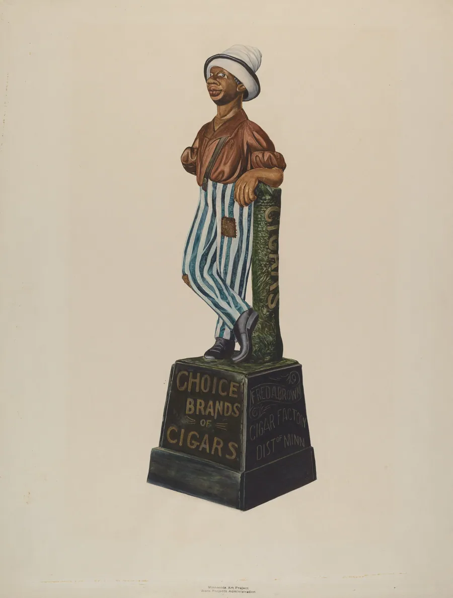 Cigar Store Figure by Einar Heiberg