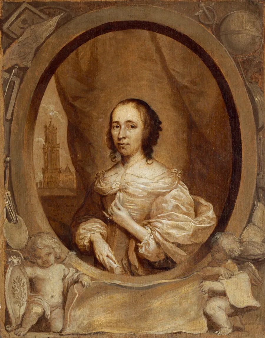 Anna Maria van Schurman by Cornelis Jonson van Ceulen