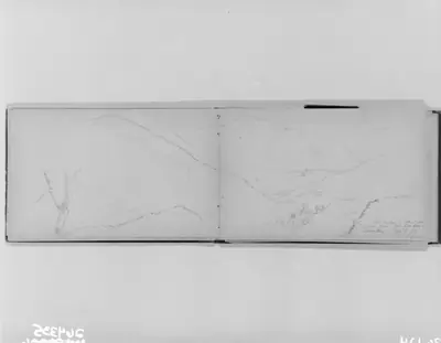 The Hudson, Storm King, 1871 (from Sketchbook)