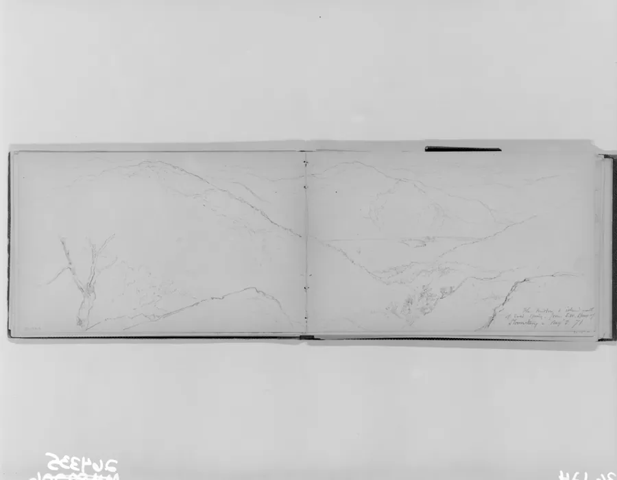 The Hudson, Storm King, 1871 (from Sketchbook) by Daniel Huntington