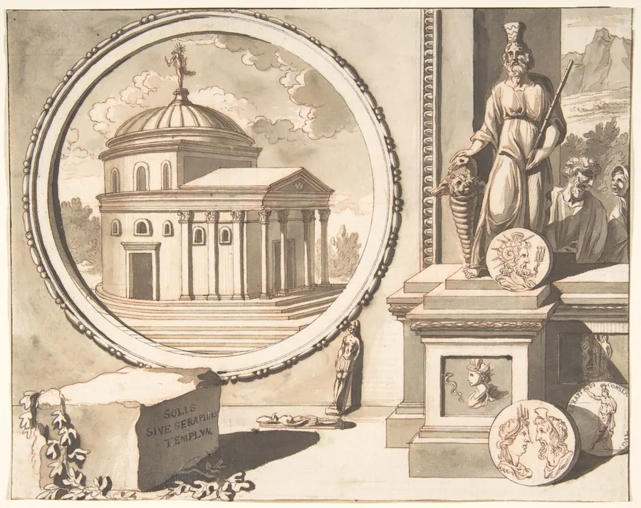 A Recontruction of the So-Called Temple of Serapidis by Jan Goeree