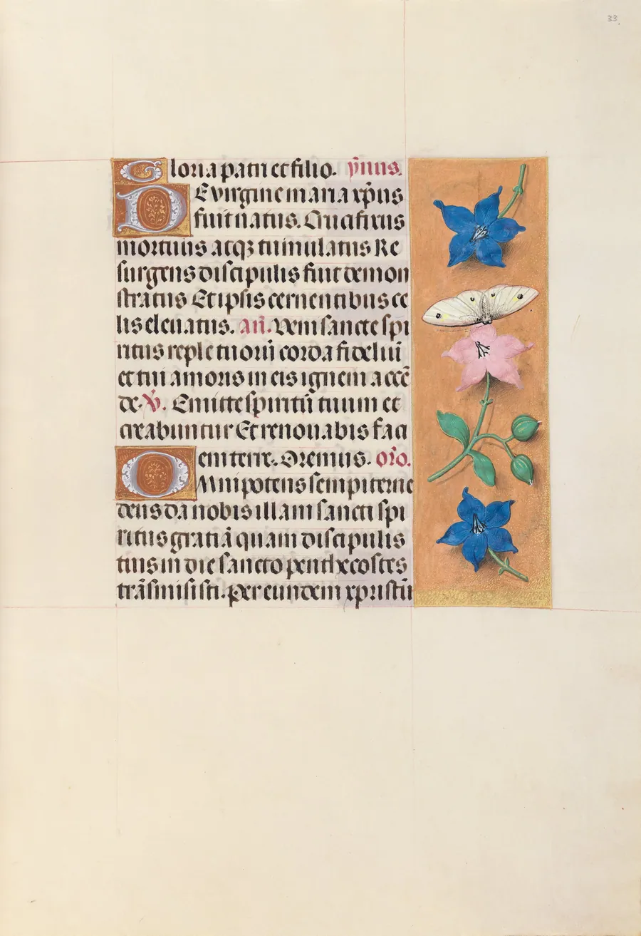 Hours of Queen Isabella the Catholic, Queen of Spain:  Fol. 33r by Master of the First Prayerbook of Maximillian