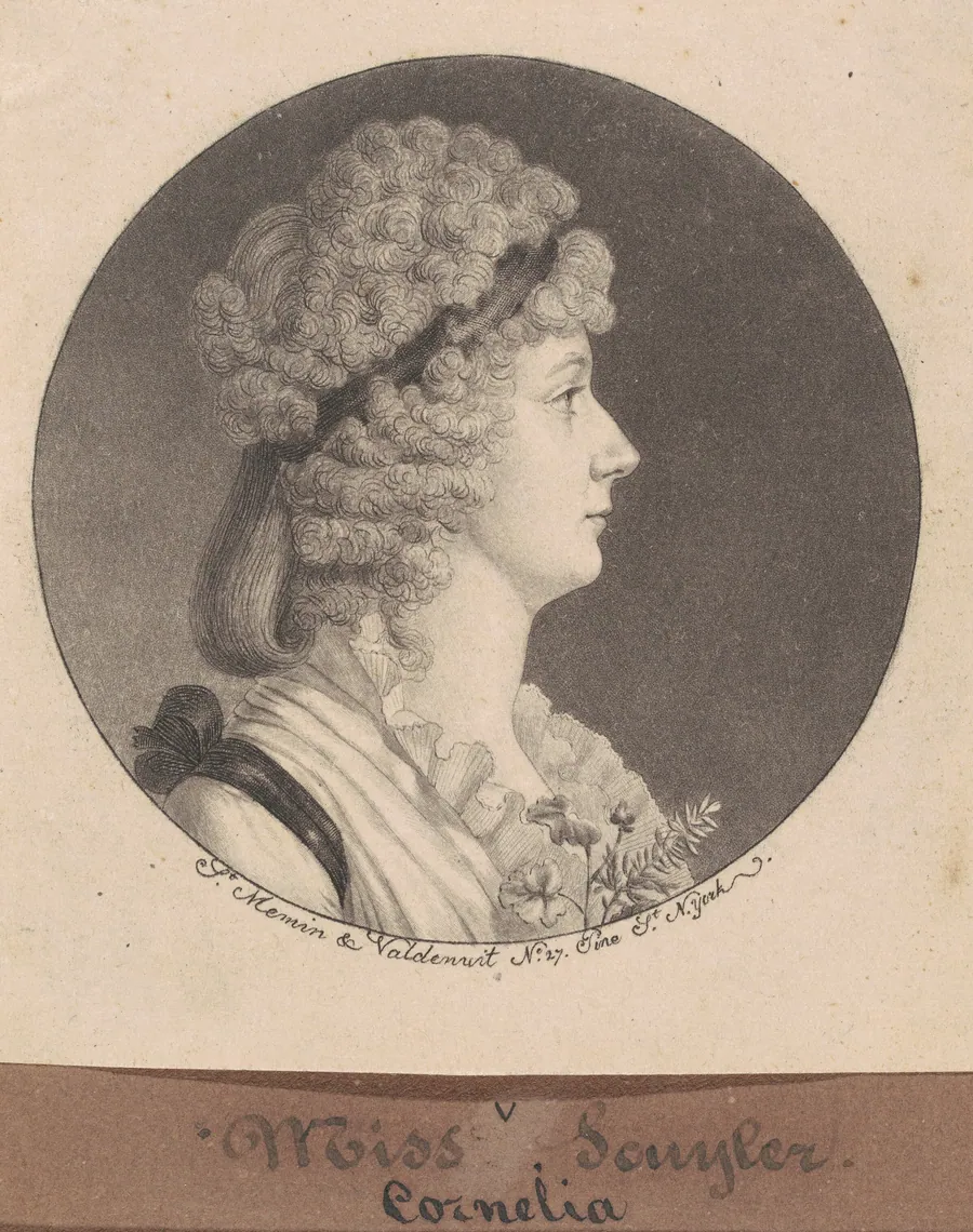 Cornelia Schuyler Morton by Charles B. J. Févret de Saint-Mémin