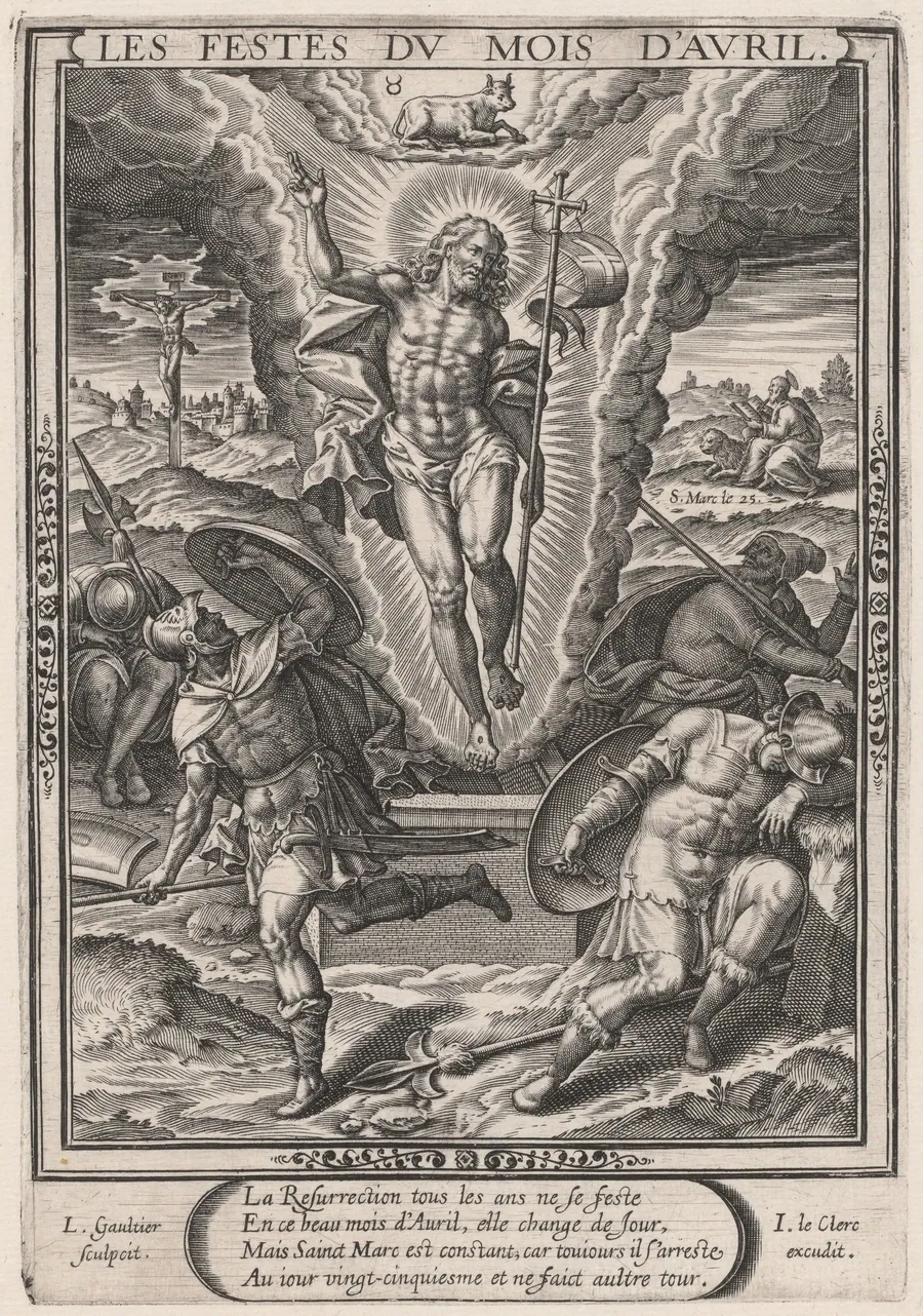 Les Festes du mois d'Avril (April: The Resurrection) by Léonard Gaultier