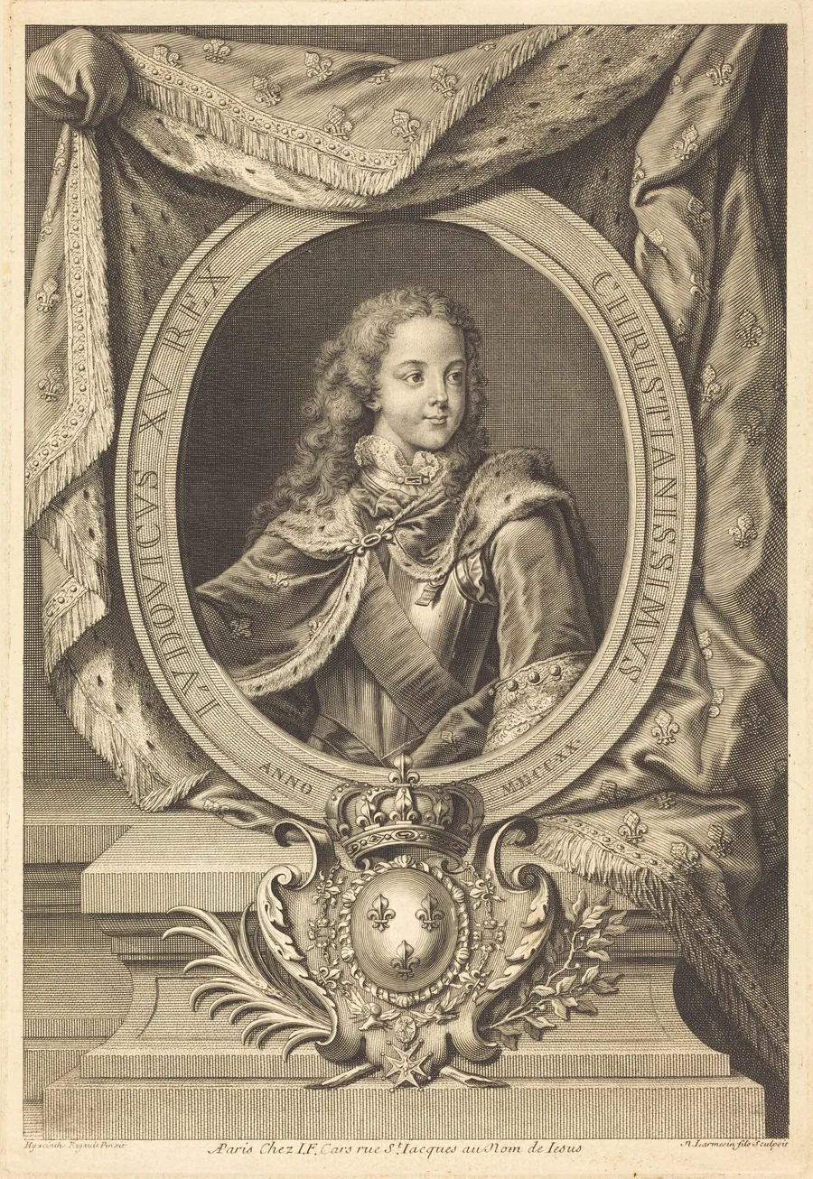 Louis XV by Nicolas de Larmessin IV