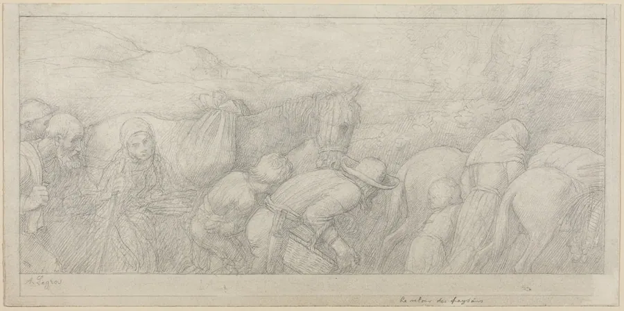 Return of the Peasants by Alphonse Legros