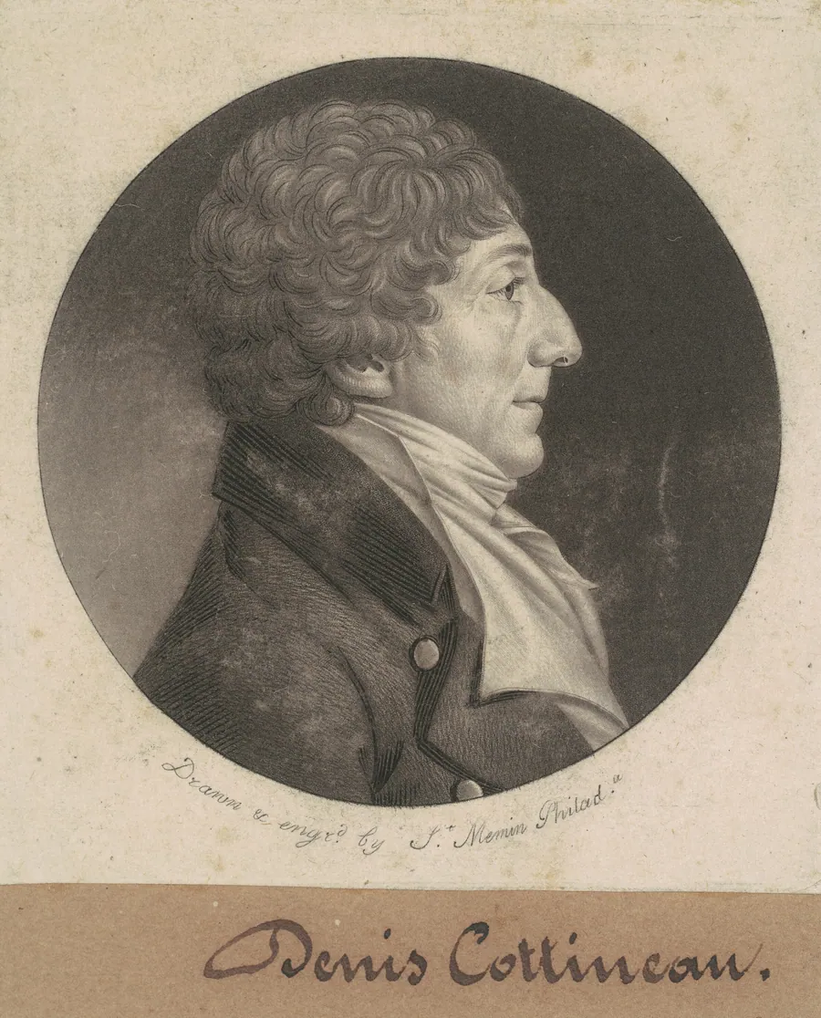 Dennis Nicholas Cottineau by Charles B. J. Févret de Saint-Mémin
