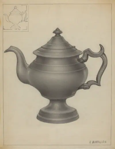 Pewter Teapot