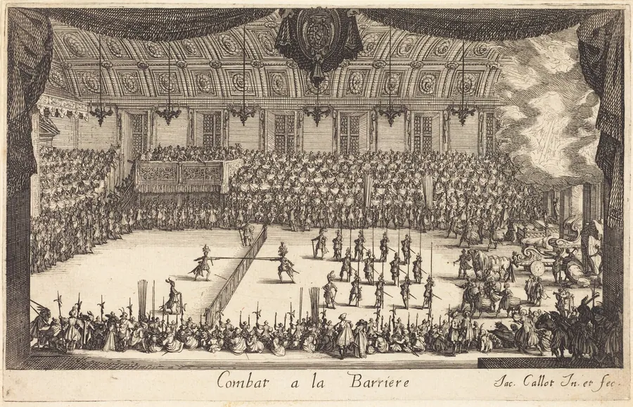 Combat at the Barrier by Jacques Callot