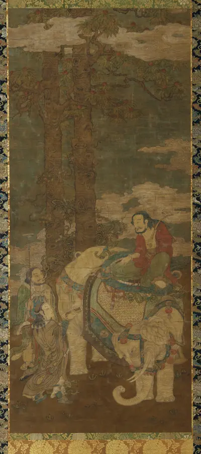 Sakyamuni on an elephant