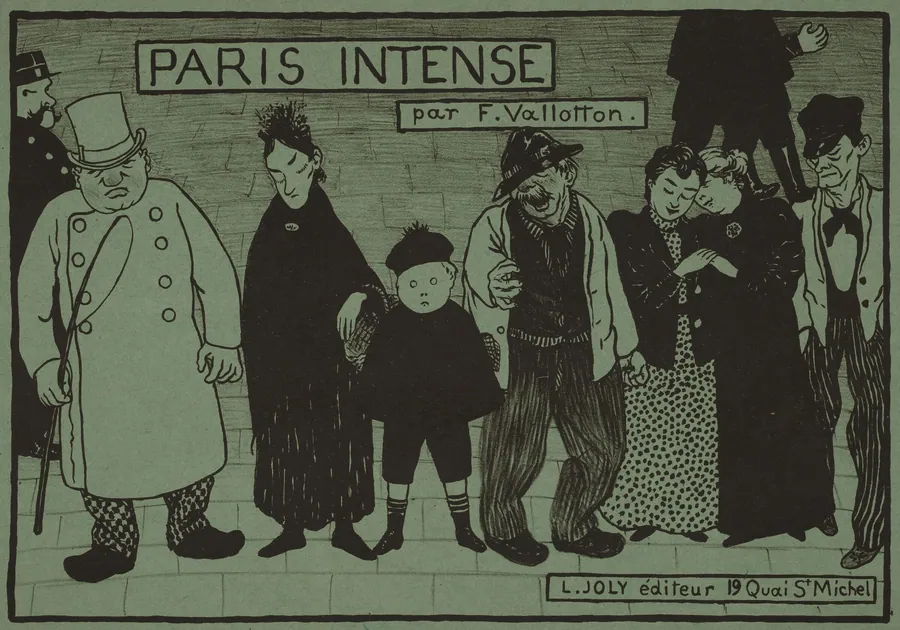 Album Cover for "Paris Intense" by Félix Vallotton