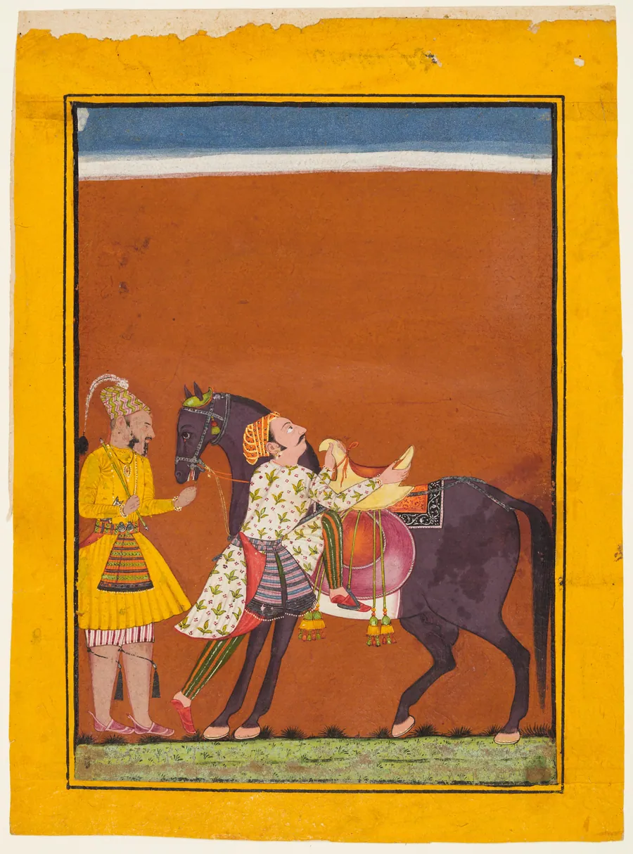 Sindhu (Saindhava) Ragaputra of Shri Raga, from a Ragamala