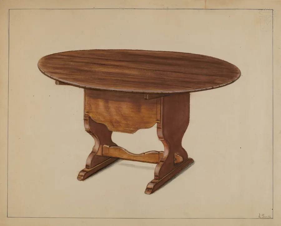 Hutch Table by Nicholas Gorid