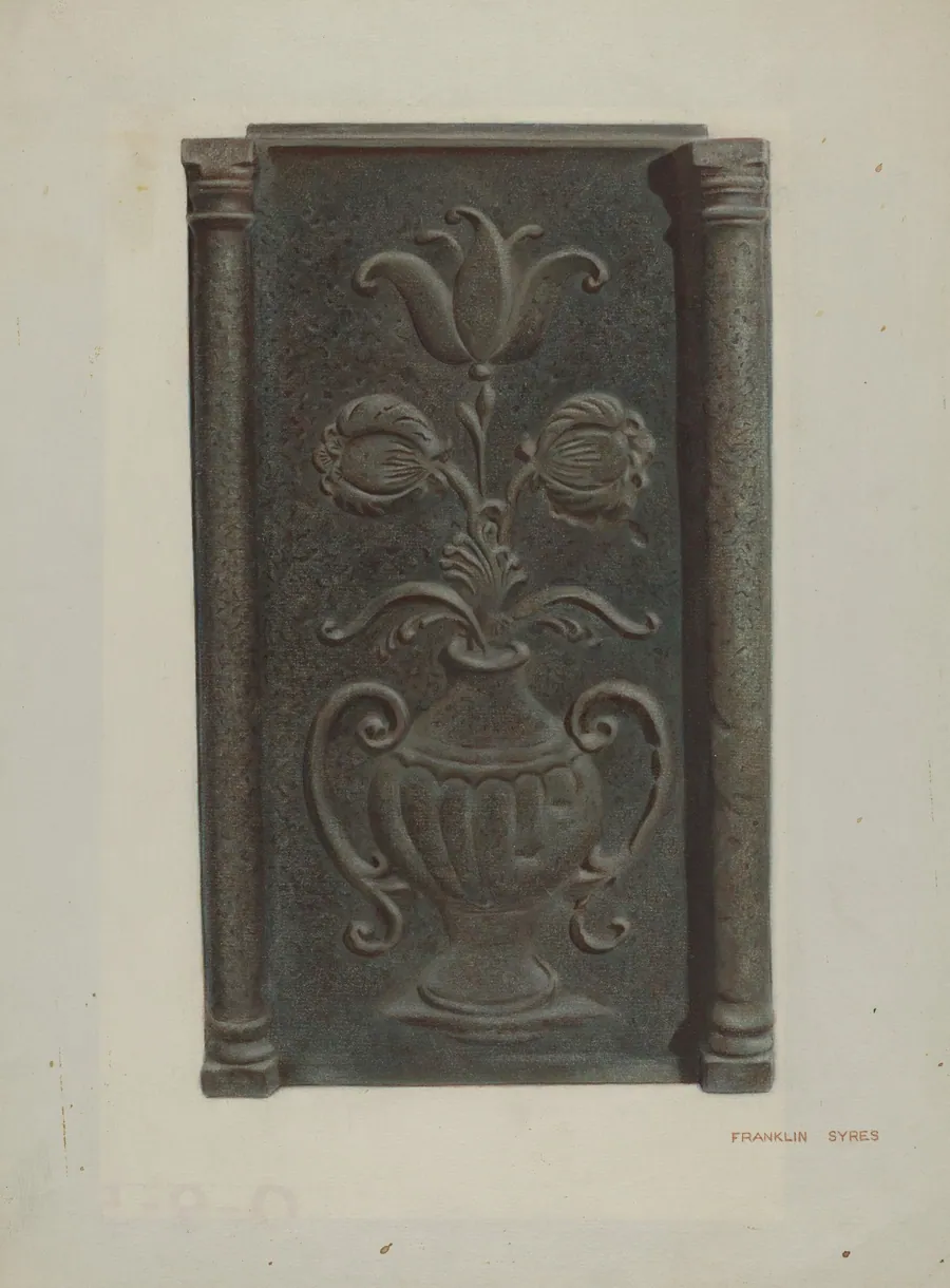 Pa. German Stove Plate by Franklyn Syres
