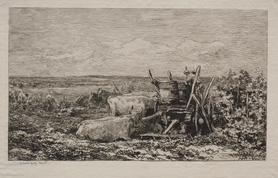 The Grape Harvest by Charles François Daubigny