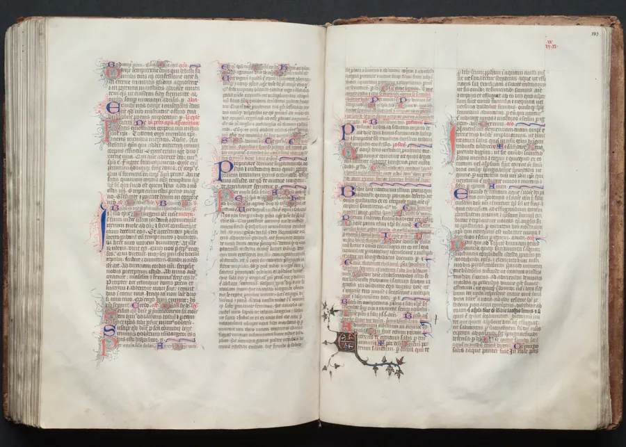 The Gotha Missal:  Fol. 142v, Text by Master of the Boqueteaux