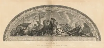 La Hollande Cintre du Salon de la Guerre sur L'Arcade qui donne entrée dans la Galerie (Holland, Center of the Salon of War in the Arcade that Opens into the Gallery) [pl. 39]