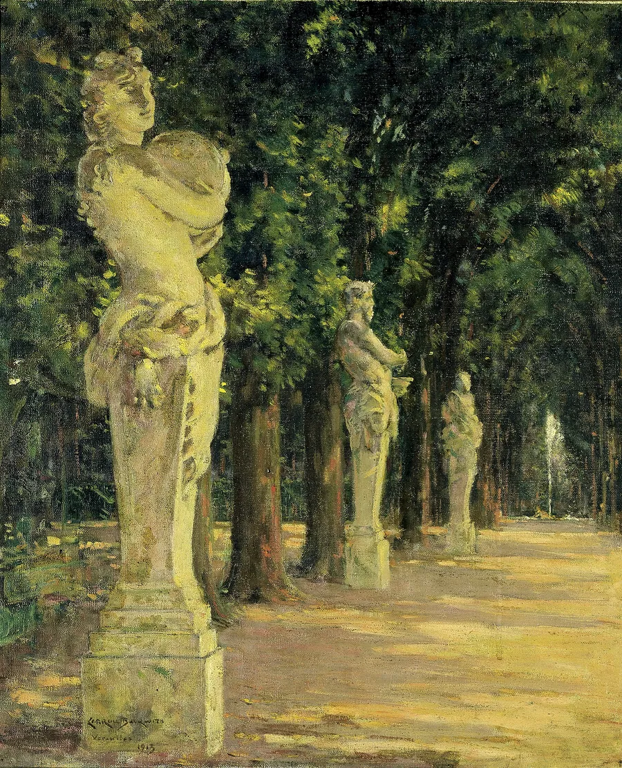 Allee de l'Ete, Versailles by Carroll Beckwith, born Hannibal, MO 1852-died New York City 1917