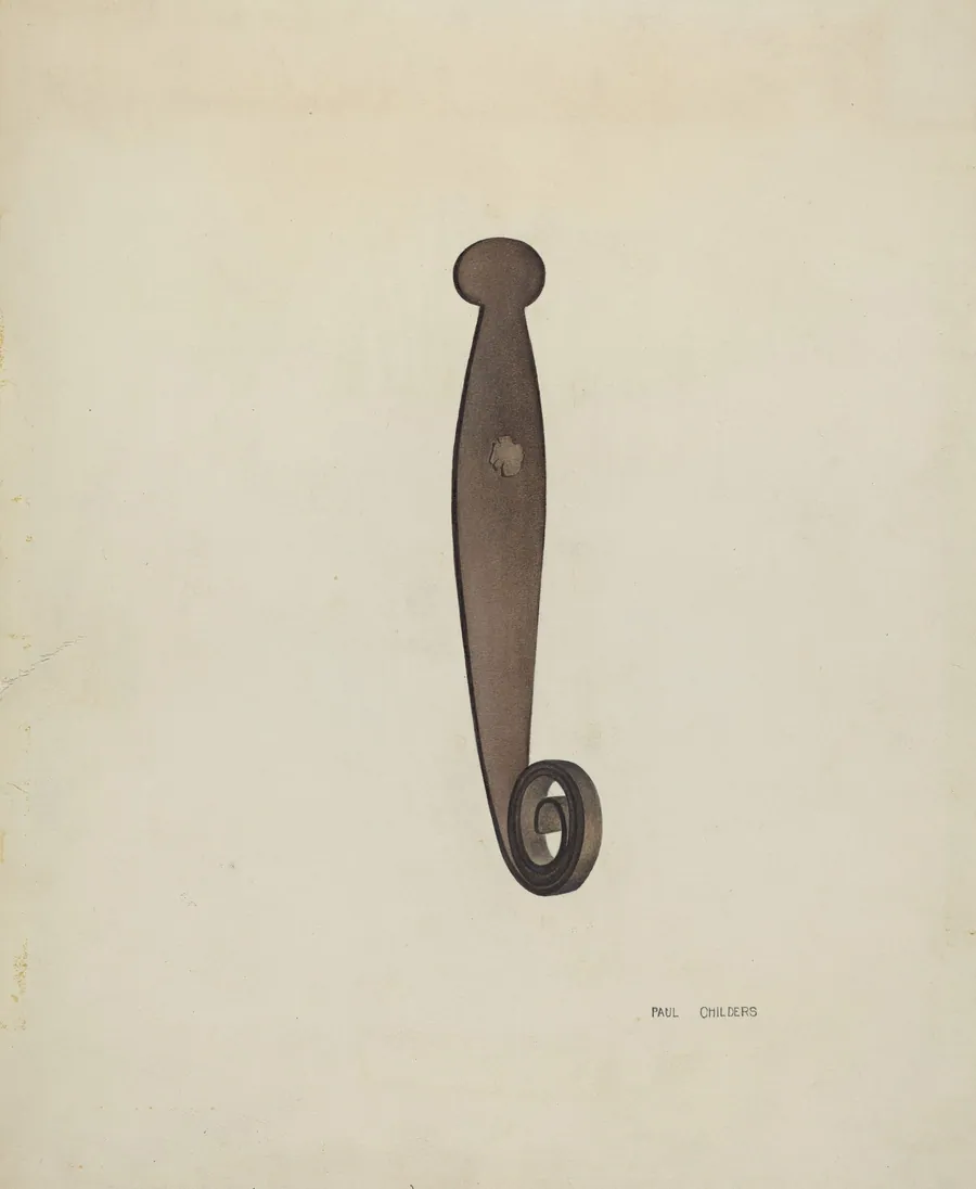 Iron Shutter Latch by William Paul Childers