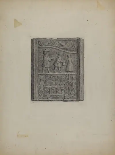 Pa. German Stove Plate