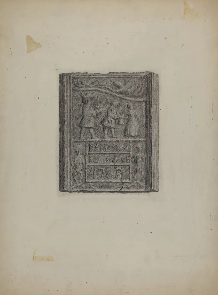 Pa. German Stove Plate by Roy Weber