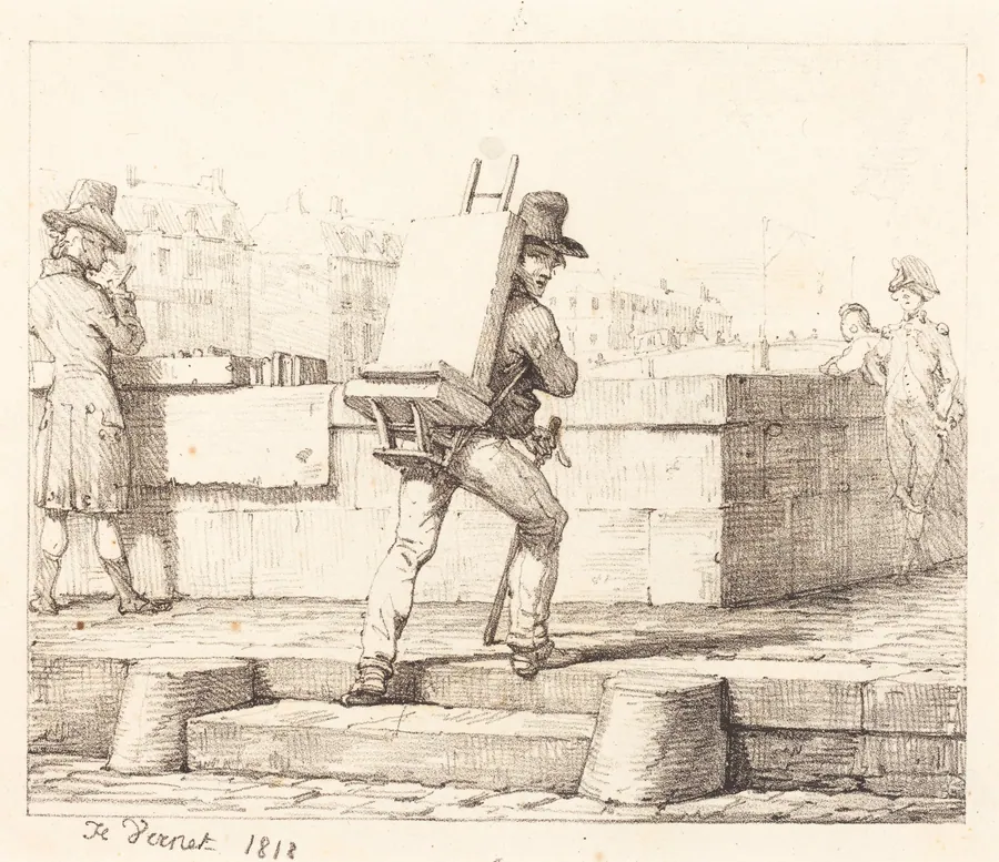 Frontispiece for the portfolio "Croquis Lithographiques par H. Vernet" by Horace Vernet