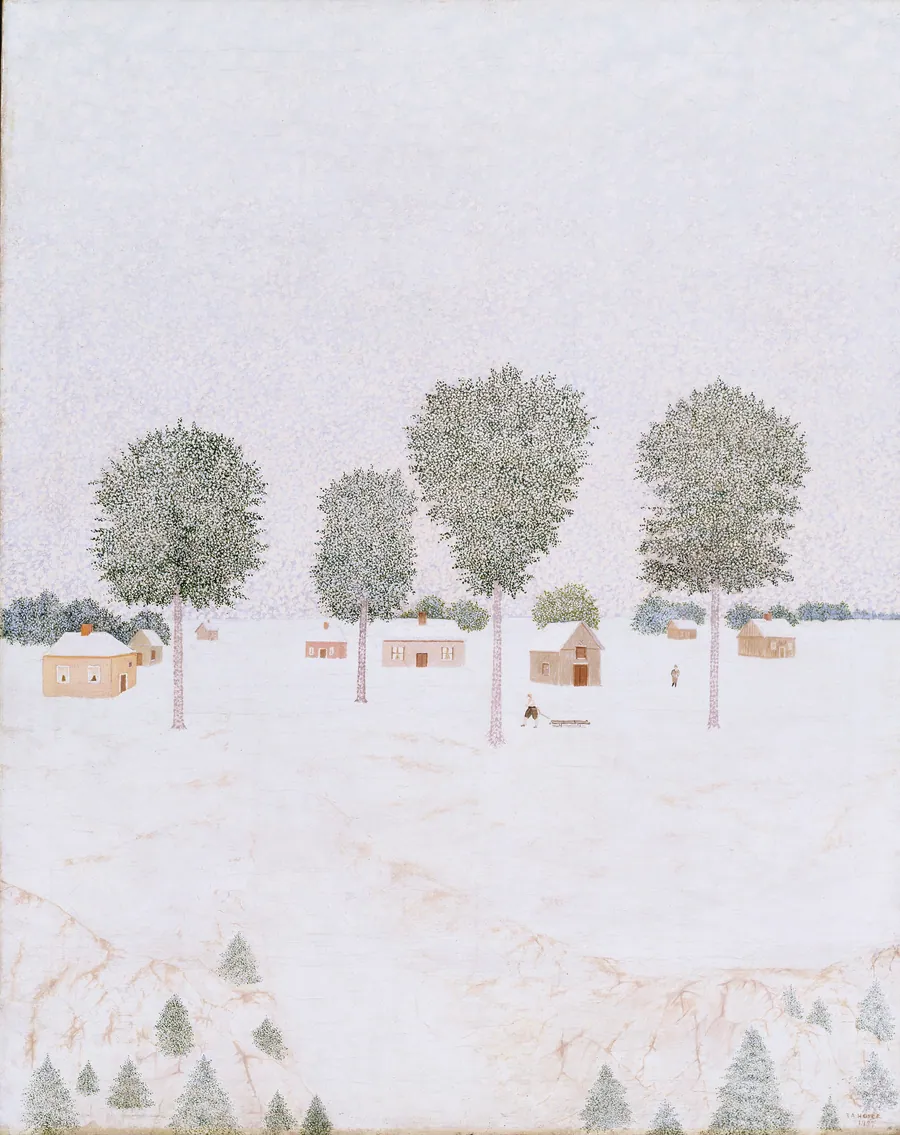 May Snow by Torvald Arnst Hoyer, born Copenhagen, Denmark 1872-died Chicago, IL 1949