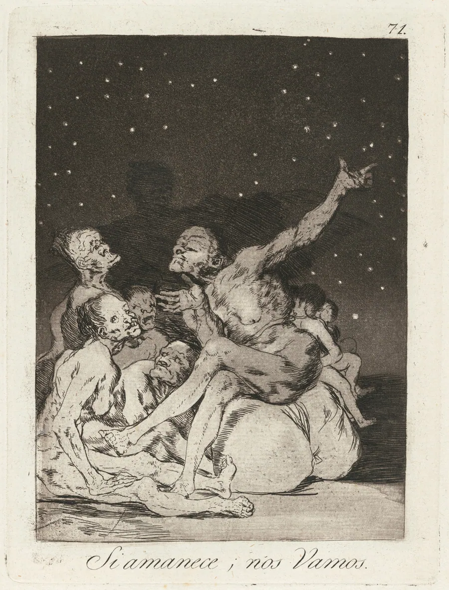 Si amanece; nos vamos (When Day Breaks We Will Be Off) by Francisco Goya