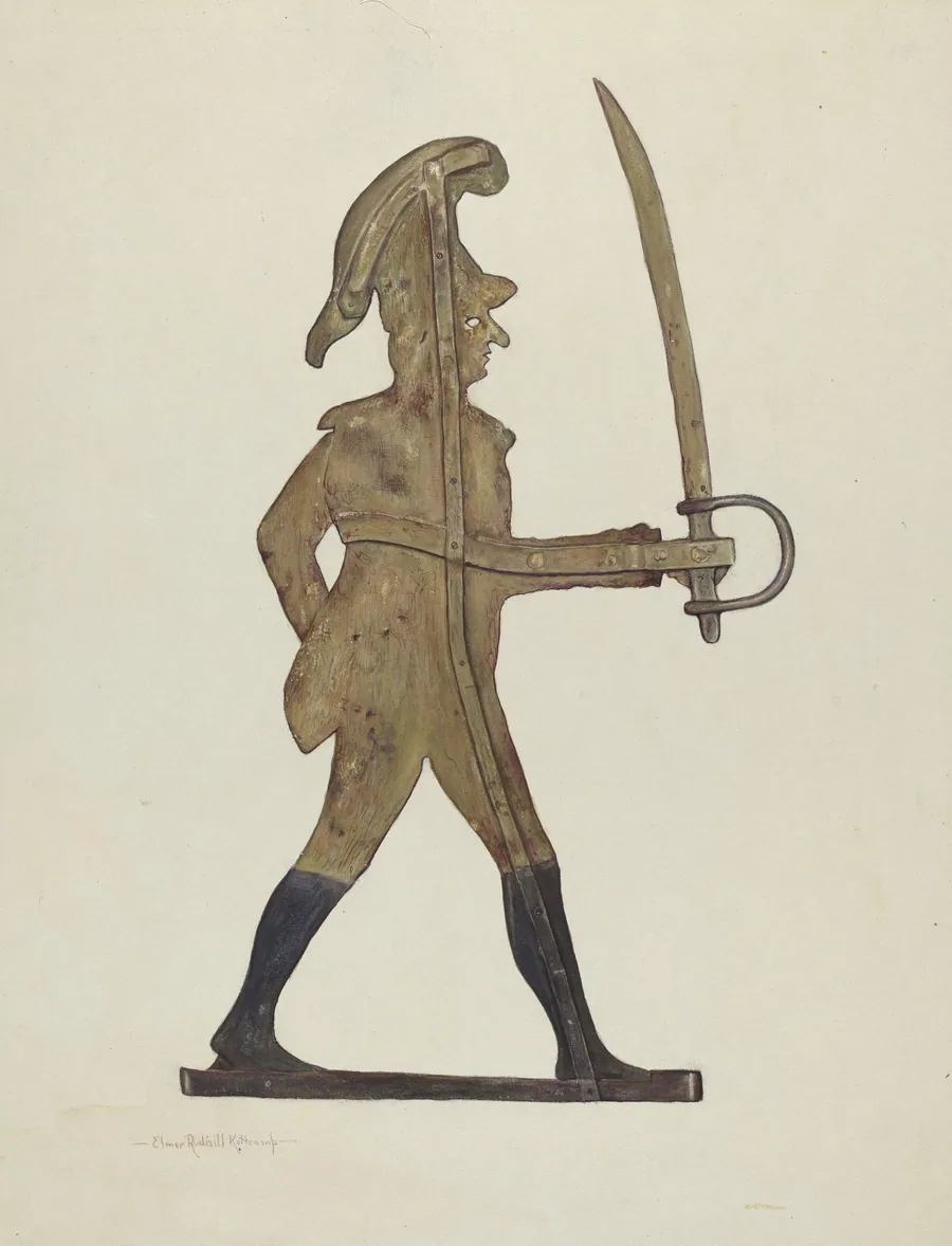 Weather Vane - Count Casimir Pulaski by Elmer R. Kottcamp