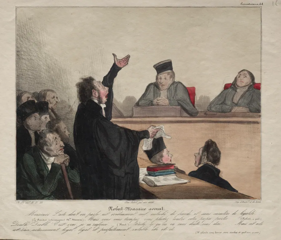 Robert-Macaire, lawyer by Honoré Daumier