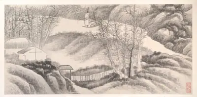 清 龔賢 十二月令山水圖 冊|Landscapes of the Twelve Months