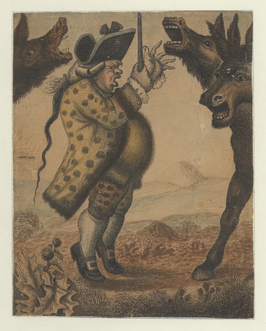 Mr. Alexander Campbell, Organist, Conducting Three Braying Asses by John Kay